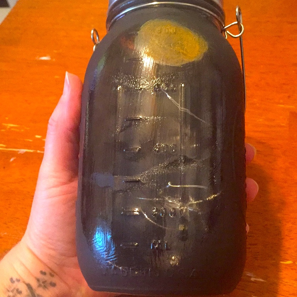 Handmade- Halloween 🦇 lantern jar